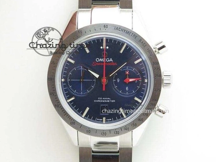 0501 Planet Ocean Master Chronometer 600M 45.5mm SS SCF 1:1 Best Edition Blue Bezel Blue Dial on SS Bracelet A9900 Super Clone Lightweight 7676